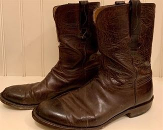 Item 318:  Lucchese men's cowboy boots - well loved (size 11.5):  $35