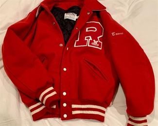 Item 470:  Vintage Red bomber jacket:  $45