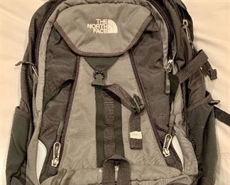Item 410:  Grey and black North Face backpack:  $38