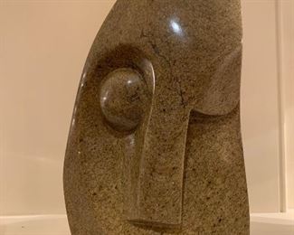 R. Mteki Stone Sculpture: $325 - Richard Mteki was born in Harare, Zimbabwe in 1947. Mteki’s highly prized sculpture has been commissioned for state buildings in Zimbabwe and as gifts for visiting foreign dignitaries.