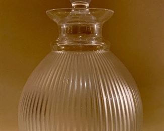 Lalique "Langeais" Ribbed Crystal Decanter Signed: $275