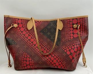 This Louis Vuitton & Yayoi Kusama bag  is available for purchase at:       https://scavengersparadiseestatesales.com