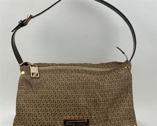 This Fendi FF Print bag  is available for purchase at:       https://scavengersparadiseestatesales.com