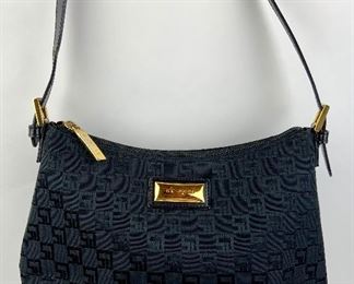 This St. John Black Monogram Nylon bag is available for purchase at:       https://scavengersparadiseestatesales.com