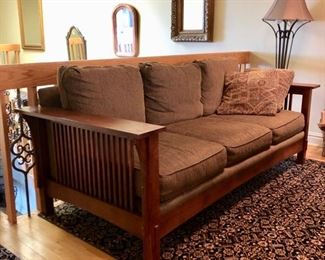 Arts & Crafts style Broyhill  sofa & chair & office furniture 