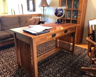 Broyhill Arts & Crafts style desk & chair