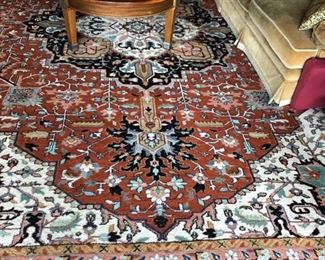 Beautiful large area rug 18' by 15'