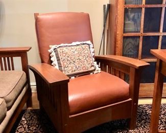 Arts & Crafts style Broyhill  sofa & chair & office furniture 