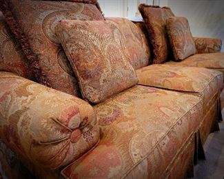 The Preston Sofa from ETHAN ALLEN in Wescott Terracotta 