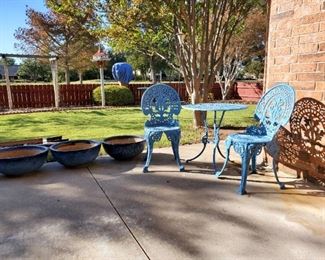 Patio furniture, flower pots, and more!