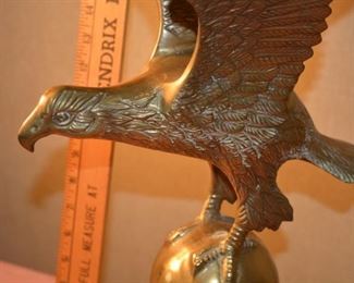 25" unsigned brass eagle 