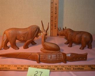 27 - Carved animals was $12 for set, now $8