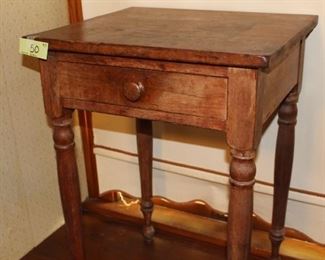 50 - Side table  single drawer orig finish was $50, NOW $35