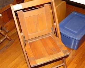 54 - Folding Chair $8. Primitive VGC was $8, now $6