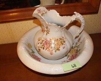 68 - Pitcher/bowl $80, now $65