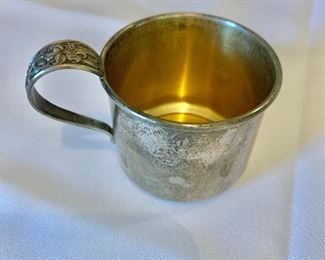 $25;  Whiting sterling silver silver baby cup; 1 1/2 in. (H) x 2 in. (diameter)