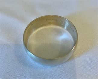 $10 - Single Gorham sterling napkin ring; 1 1/2 in. (diameter)