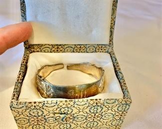 $20;  Reed & Barton sterling silver napkin ring  engraved; 1 3/4 in. (W) 