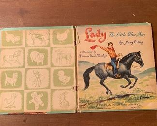 Vintage 1950 Hardcover Book: Lady the Little Blue Mare by Mary Elting - $10
Photo 3 of 3