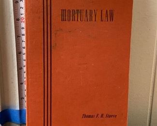 Vintage 1980 Softcover Book: Mortuary Law by Thomas F. H. Stueve 
Photo 1 of 3, $10