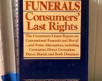 Vintage 1977 Hardcover Book with Dustcover: Funerals Consumers’ Last Rights - $10
Photo 1 of 3