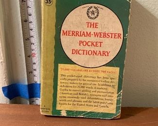Vintage 1958 Merriam-Webster Pocket Dictionary
Photo 1 of 3. $5