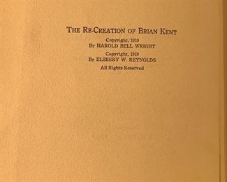 Antique 1919 Hardcover Book: The Re-Creation of Brian Kent by Harold Bell Wright - $6
Photo 3 of 3