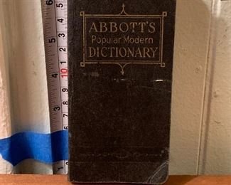 Vintage 1943 Softcover Book: Abbott’s Popular Modern Vest Pocket Dictionary - $6
Photo 1 of 2