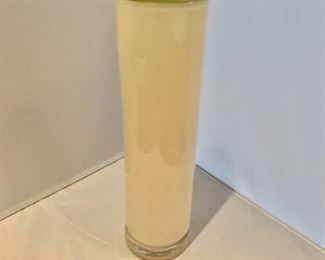 $15; Tall cylinder glass vase 14" H x 4" diameter