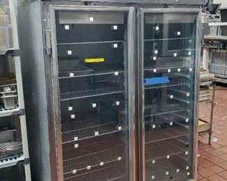 Delfield Rolling 2 Door Reach-In Refrigerator Model# 6051XL-G-RB1, 79.5in x 51in x 32in