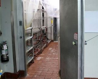 International Cold Storage 16ft x 86in Walk-In Cooler Model #IDT825 With Attached Freezer 90in x 88in, Includes Russell CTE46-90 Low Profile Cooler