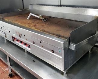 MagiKitch'n 60" Natural Gas Countertop Griddle With Thermostatic Controls