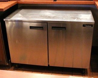 Delfield Two Door Under-counter Refrigerator, 48in x 35.5in x 28in
