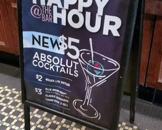 Metal Framed Double Sided Sandwich Board, 39.5in x 24in