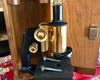 Vintage Spencer Microscope and Case