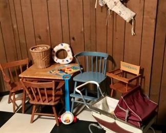 Vintage Children's Furniture and Toys