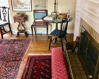 Prayer Rug, Kneeler, Vintage Fireplace Fender, and more...