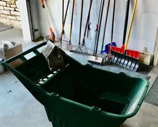 Roughneck Lawn Cart, Black + Decker Weed Trimmer, and LARGE Selection of Tools!