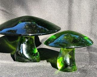 Vintage Viking Glass Mushrooms
