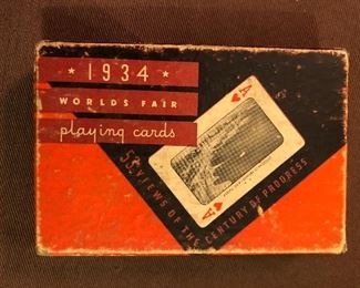 1934 Worlds Fair Playing Cards