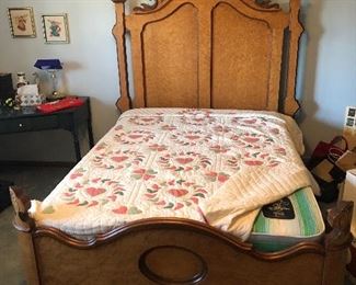 Antique Birds Eye Maple Bedroom Set