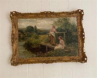 Antique Oil On Canvas By Henry John Yeend King $4,000