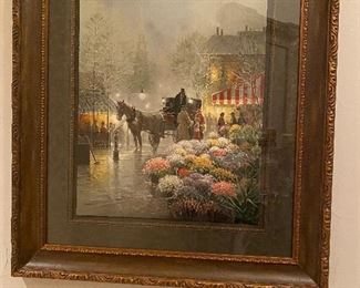G.Harvey “Flower Market” with CA, Delixe edition, artists proof, 19/95
