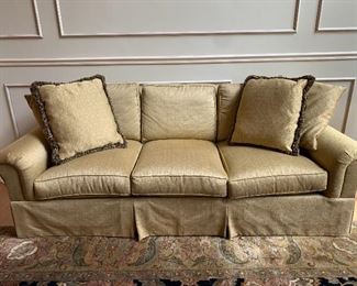 Henredon Black & Gold Sofa
