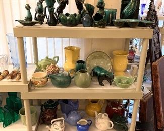 Blue Mountain Pottery, russel Wright, Sadler, Hall, McCoy, Shawnee 