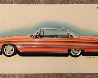 Original concept car rendering by Marks