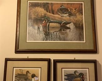 Larry Hayden signed prints with stamps. Dozens of Haydens work available at this sale