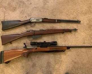 Winchester 94, ENA-B, Remington 700