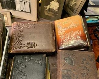 Leather bound photo albums