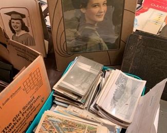 Hundreds of assorted postcards from the mid/late 1800s to the early 1920s, many Michigan related